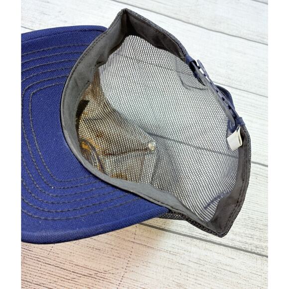 Vintage Dealer Chevrolet Ford Rust Trucker Mesh Snapback Hat Cap Size M/L - Picture 4 of 6